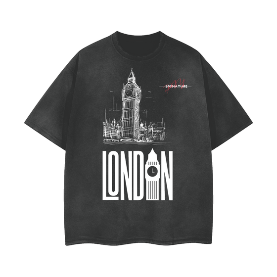 London Vintage Wash Oversized T-Shirt