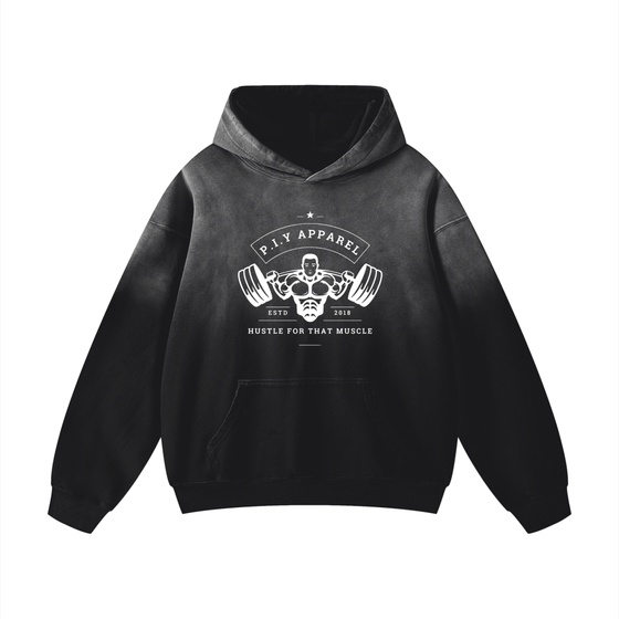 HFTM Black Sunfade Oversized Hoodie