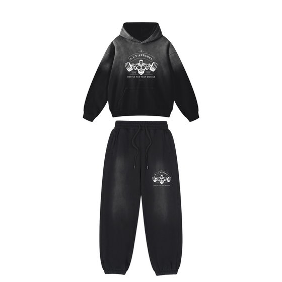 HFTM HOODIE & JOGGER SET – HUSTLE FOR THE MUSCLE