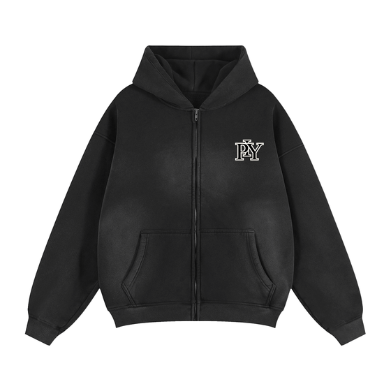 I.S.Y.H Zip-Through Boxy Hoodie