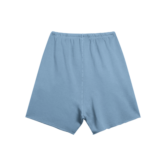 Big Logo Slate Blue Oversized Shorts