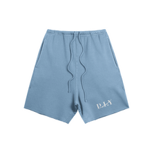  Big Logo Slate Blue Oversized Shorts